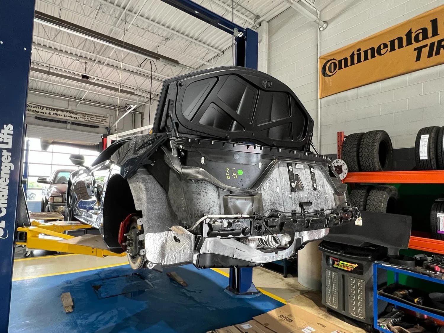 Repair work in the shop