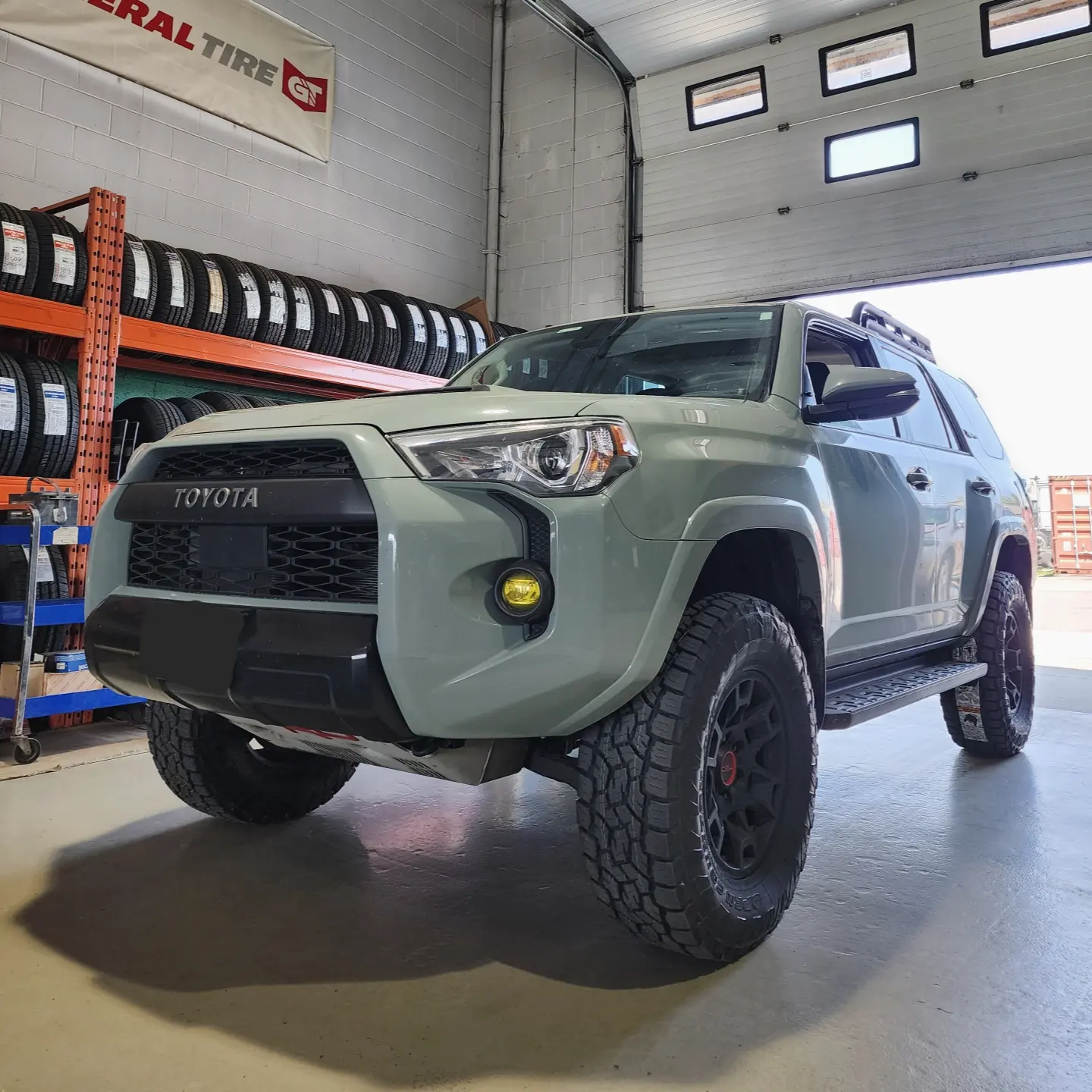 Customer Toyota RAV4 in the shop at Quality Lube & Tires